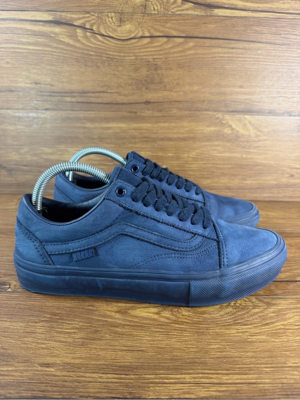 Vans Old Skool Blue Leather Sneakers Men’s Size 8 Shoes